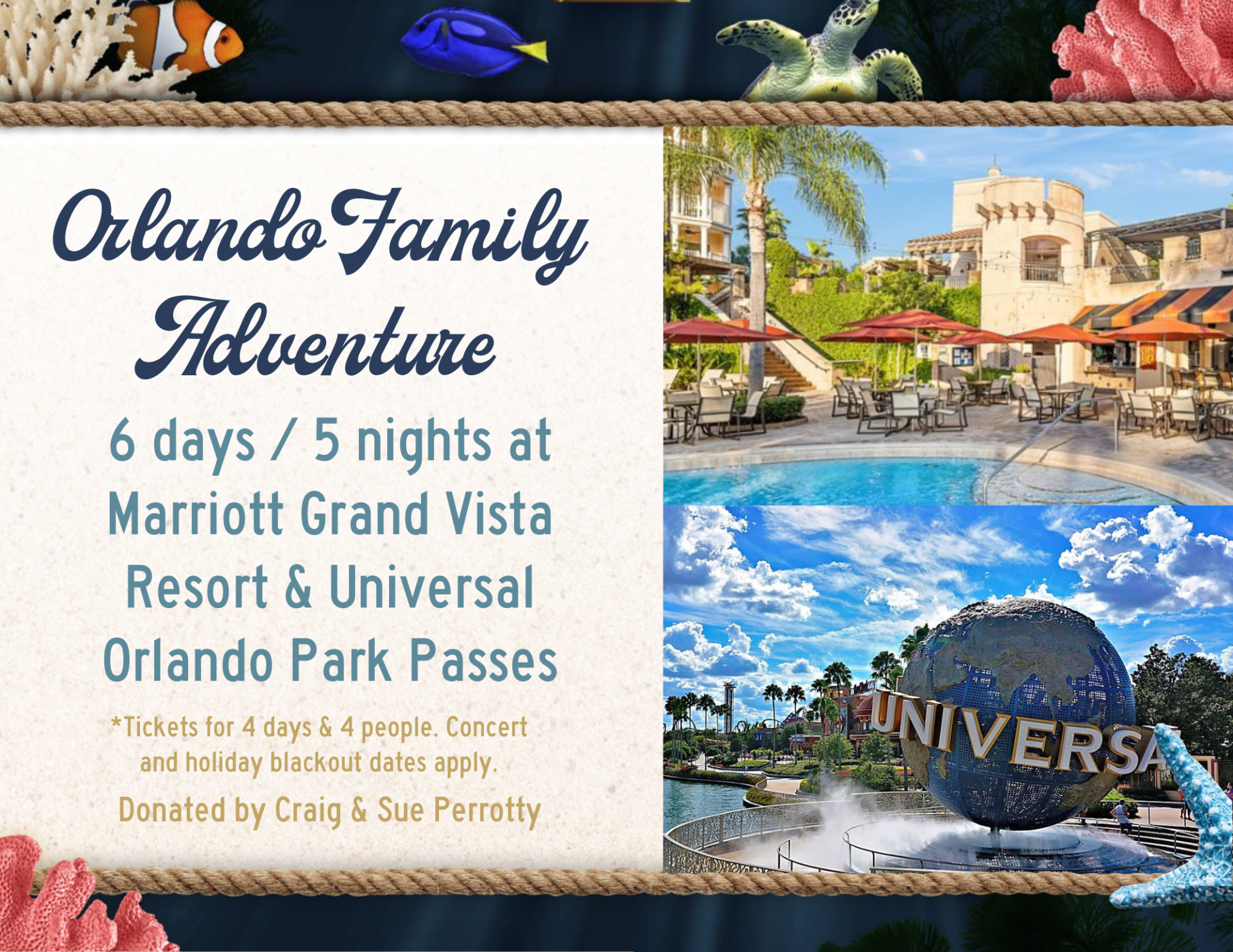 Marriott Grand Vista Resort outside and Universal Studio Park.