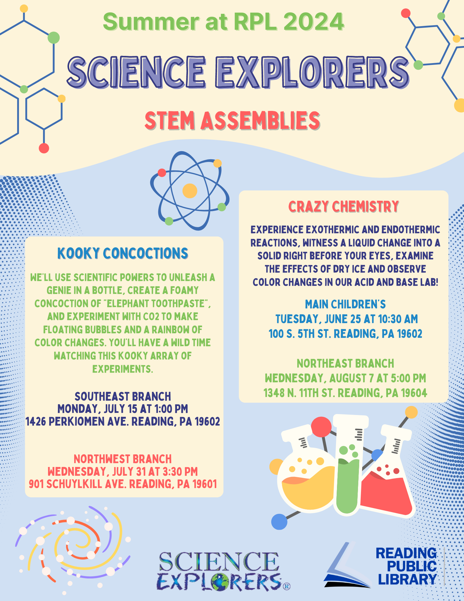 Science Explorers Presents Crazy Chemistry - Reading Public Library