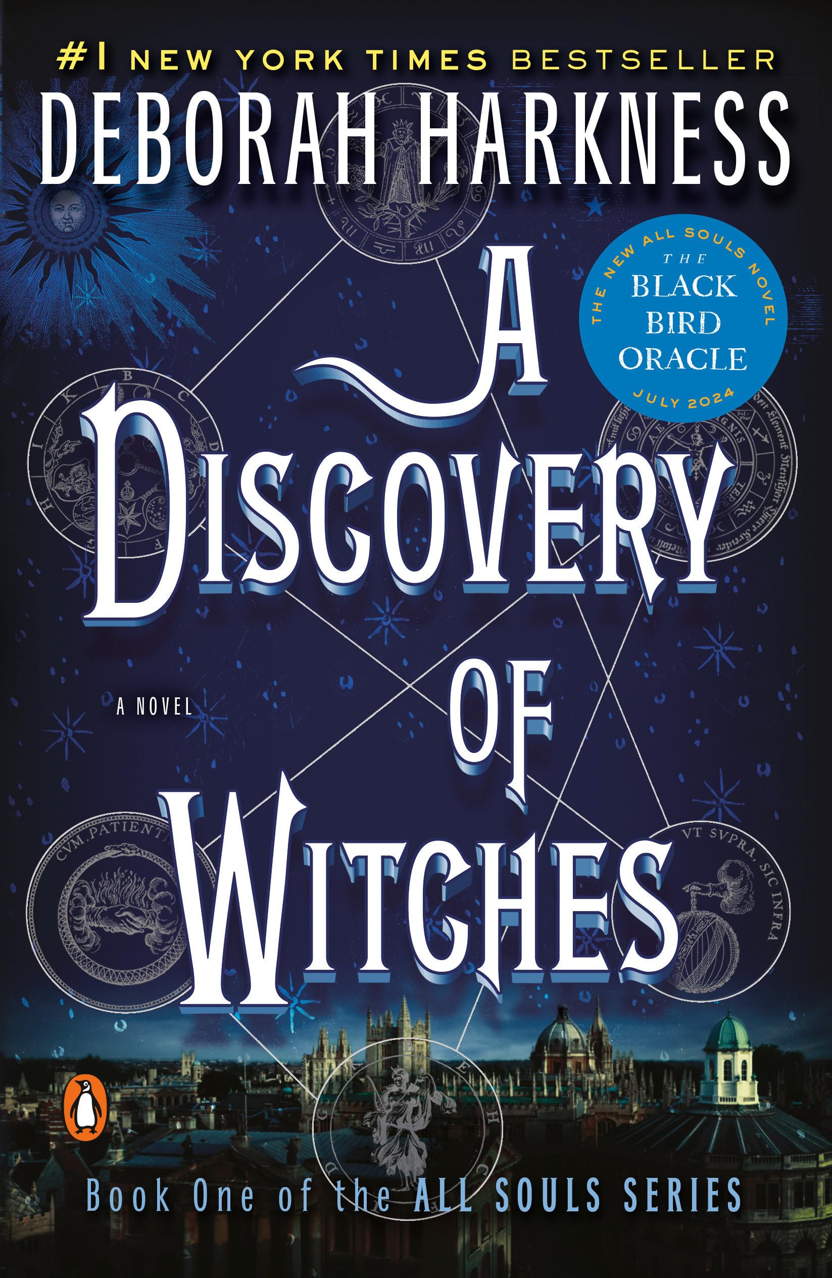 "A Discovery of Witches" by Deborah Harkness book cover.