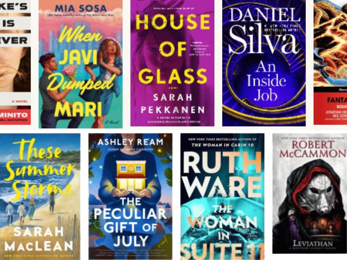 variety of new fiction arrivals from reading public library