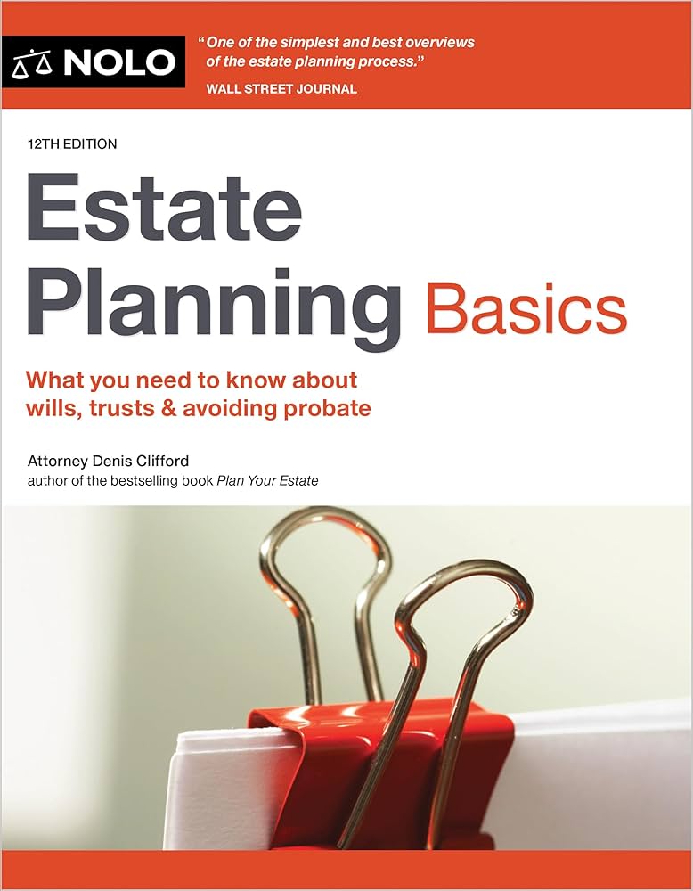 book cover for "Estate Planning Basics" by Denis Clifford