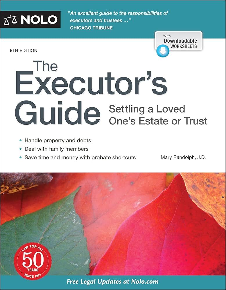 book cover for Executor’s Guide: Settling a Loved One’s Estate or Trust by Mary Randolph