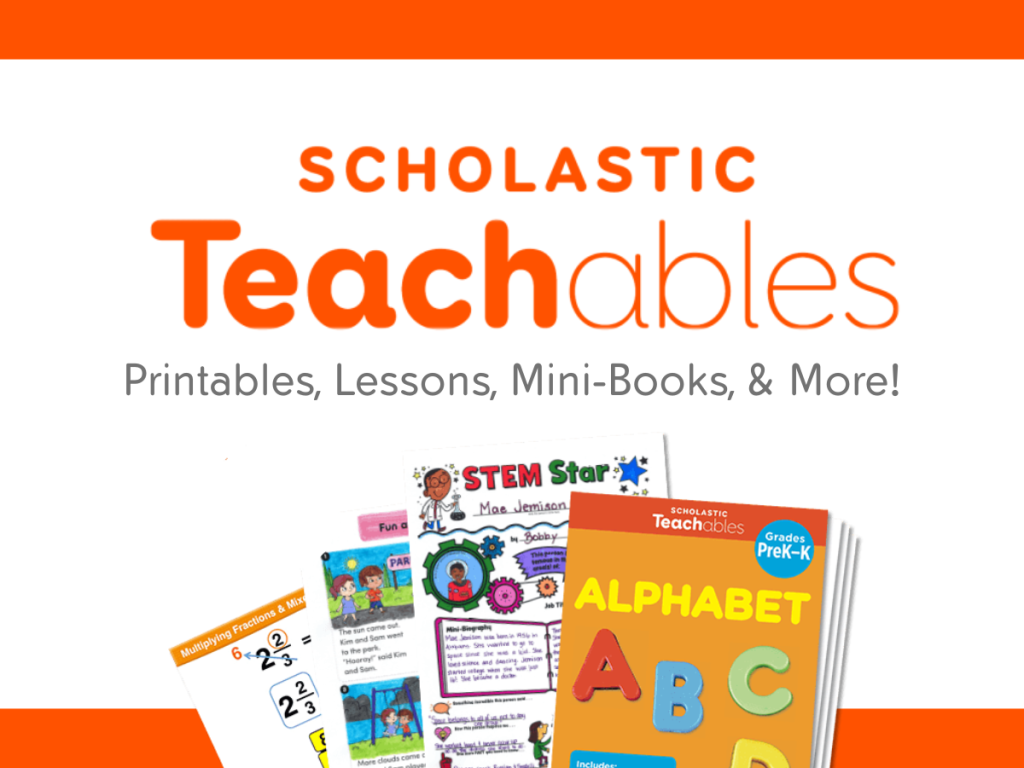 Assorted Scholastic printables and booklets
