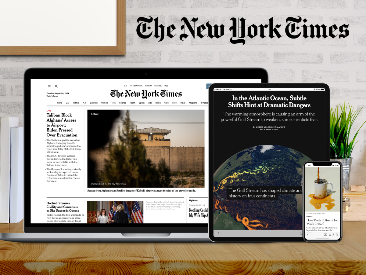 smart devices accessing the new york times online