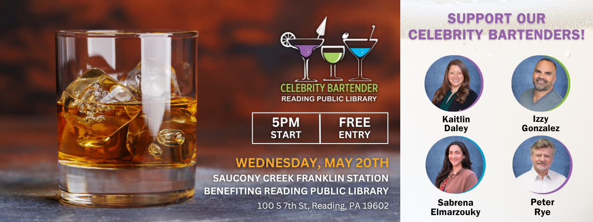 CELEBRITY BARtender headshots and logo