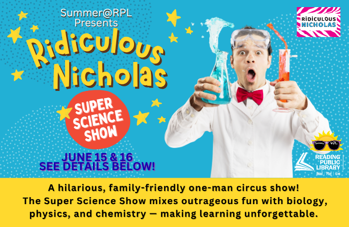 ridiculous nicholas holding chemistry flasks