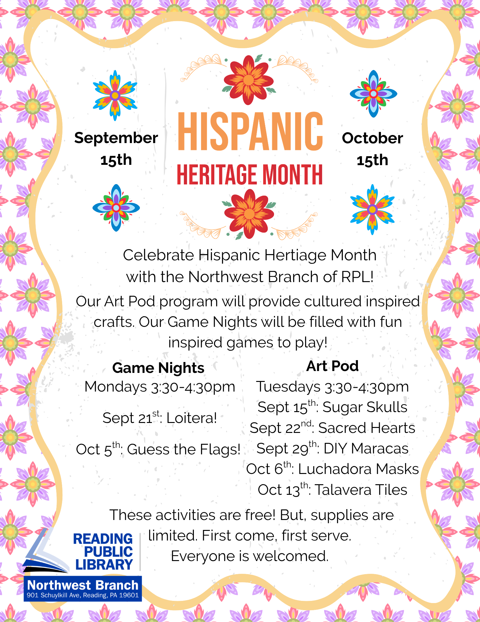 Hispanic Heritage Month: Game Night Loteria
