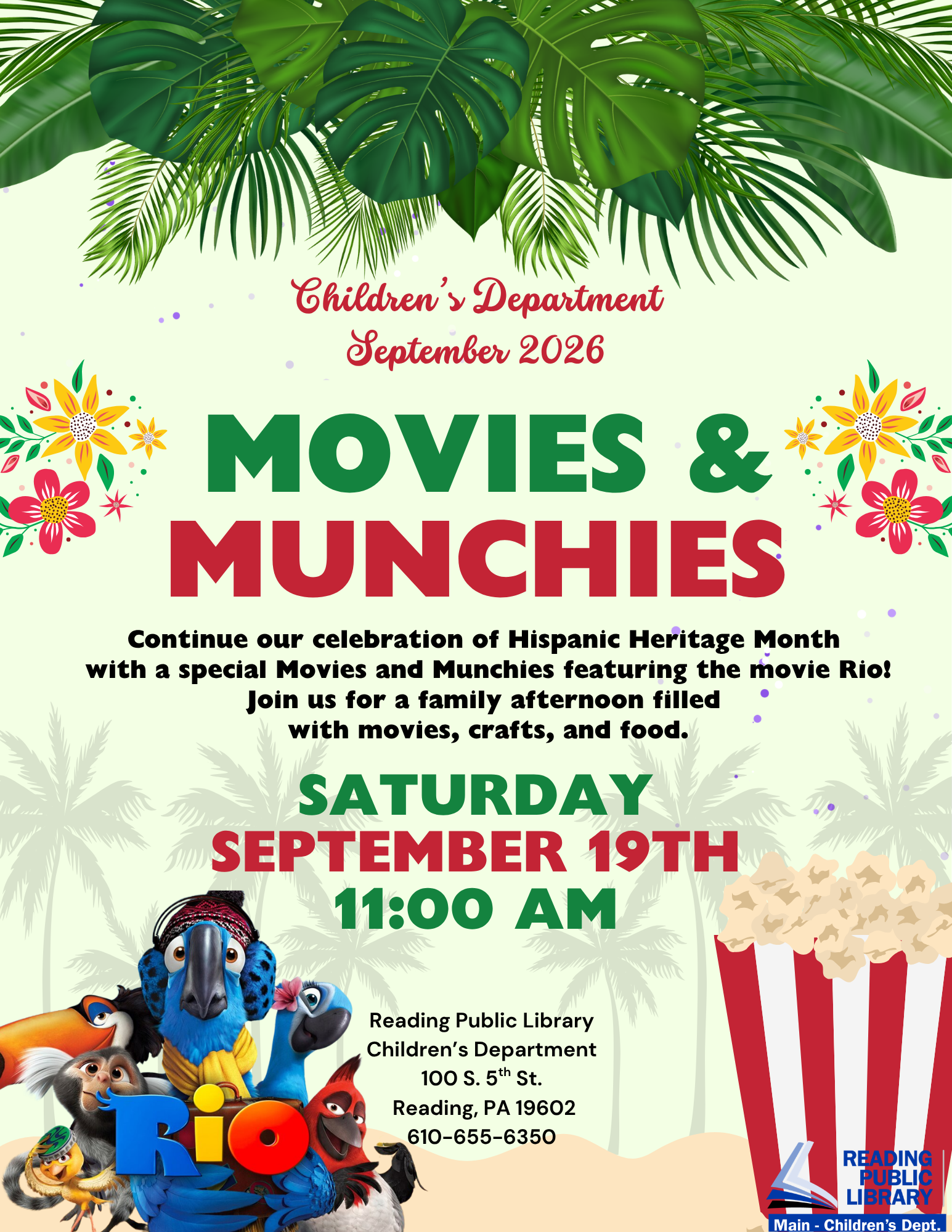 Movies and Munchies Featuring Rio
