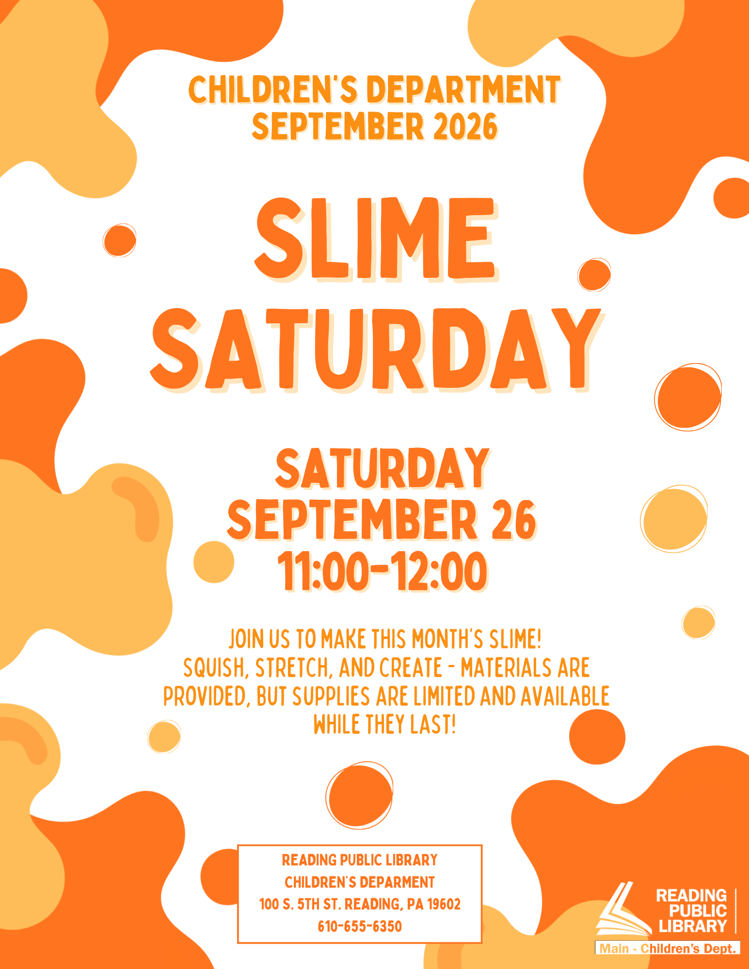 Slime Saturday: Slime-Making Class for Children and Families
