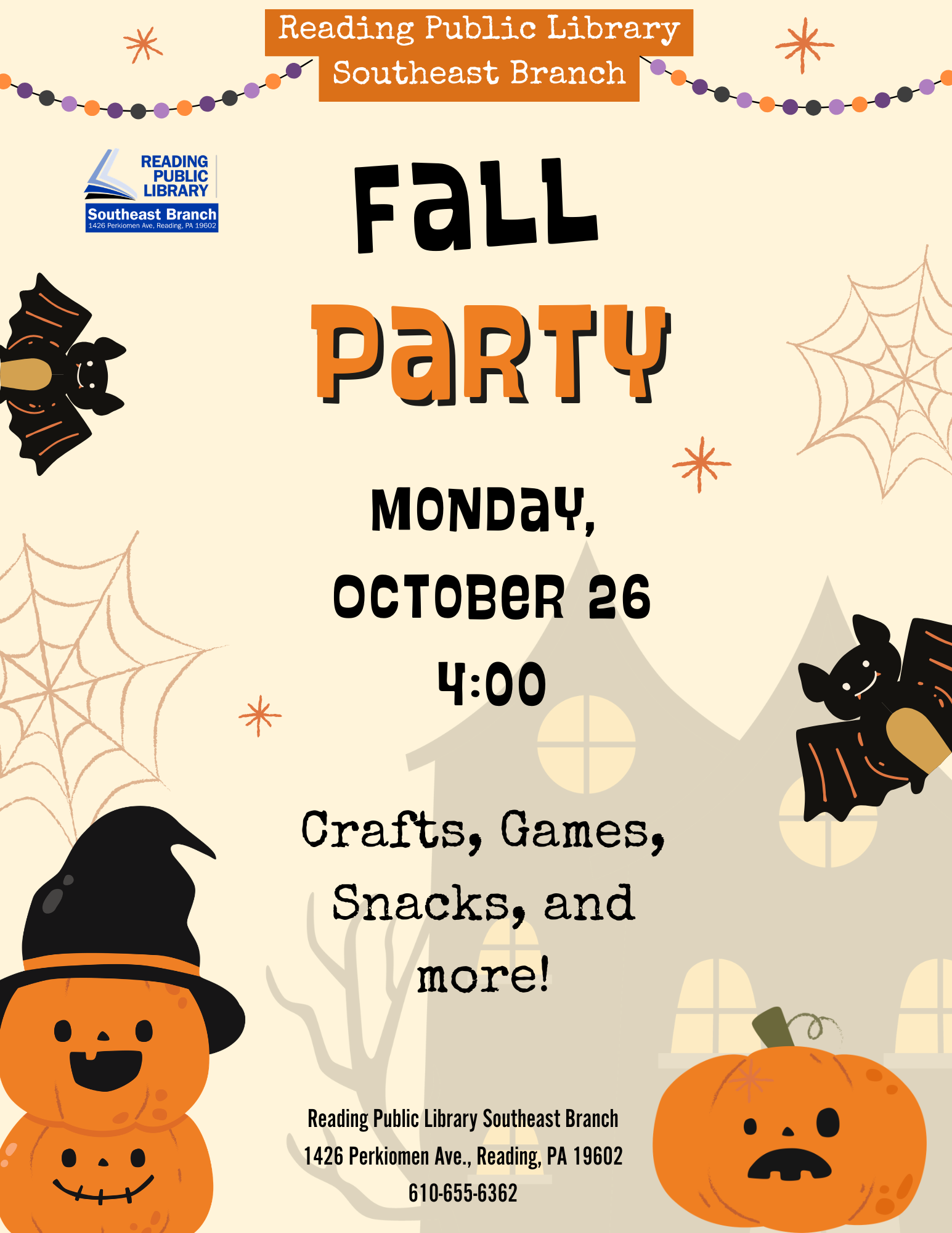 Fall Party with Fall and Halloween Crafting